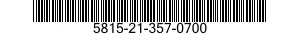 5815-21-357-0700  5815213570700 213570700