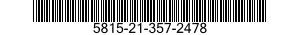 5815-21-357-2478 SCREW,MACHINE 5815213572478 213572478
