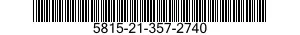 5815-21-357-2740 BAR,CONNECTING,TELETYPEWRITER 5815213572740 213572740