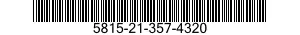 5815-21-357-4320  5815213574320 213574320