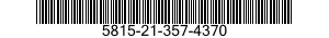 5815-21-357-4370  5815213574370 213574370