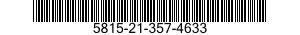 5815-21-357-4633 SCREW,MACHINE 5815213574633 213574633