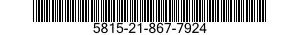 5815-21-867-7924  5815218677924 218677924