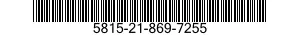 5815-21-869-7255 FACSIMILE SET 5815218697255 218697255