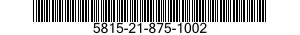 5815-21-875-1002  5815218751002 218751002