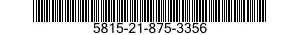 5815-21-875-3356 TYPING ELEMENT 5815218753356 218753356