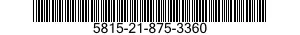 5815-21-875-3360 TYPING ELEMENT 5815218753360 218753360