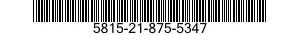 5815-21-875-5347 TYPING ELEMENT 5815218755347 218755347
