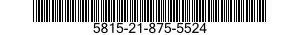 5815-21-875-5524 BRACKET,EYE,NONROTATING SHAFT 5815218755524 218755524