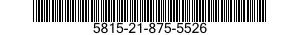 5815-21-875-5526 BUSHING,SLEEVE 5815218755526 218755526