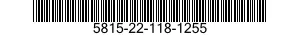 5815-22-118-1255  5815221181255 221181255