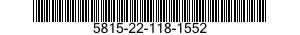 5815-22-118-1552  5815221181552 221181552