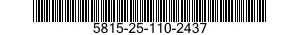 5815-25-110-2437  5815251102437 251102437