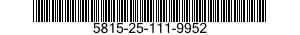 5815-25-111-9952 TELEPRINTER 5815251119952 251119952