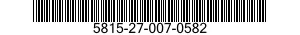 5815-27-007-0582 ROLLER,PRINTER 5815270070582 270070582
