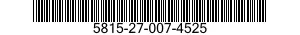 5815-27-007-4525 ROLLER,PRINTER 5815270074525 270074525