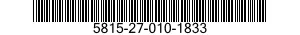 5815-27-010-1833 FACSIMILE SUBASSEMBLY 5815270101833 270101833