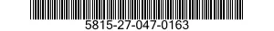 5815-27-047-0163 FACSIMILE SET 5815270470163 270470163