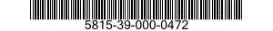 5815-39-000-0472 TELEPRINTER SET 5815390000472 390000472