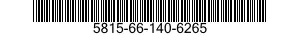 5815-66-140-6265 FACSIMILE MACHINE 5815661406265 661406265