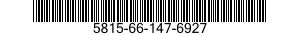 5815-66-147-6927 FACSIMILE SET 5815661476927 661476927