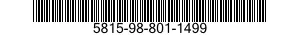 5815-98-801-1499 TYPING ELEMENT 5815988011499 988011499