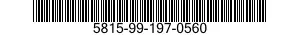 5815-99-197-0560 SCREW,MACHINE 5815991970560 991970560