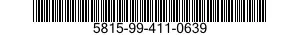 5815-99-411-0639 FILTER,RADIO FREQUENCY INTERFERENCE 5815994110639 994110639