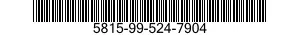 5815-99-524-7904  5815995247904 995247904