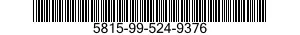 5815-99-524-9376  5815995249376 995249376
