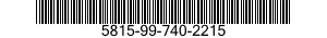 5815-99-740-2215 PARTS KIT,ELECTRONIC EQUIPMENT 5815997402215 997402215