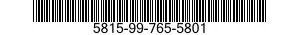 5815-99-765-5801  5815997655801 997655801