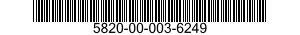 5820-00-003-6249  5820000036249 000036249