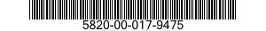5820-00-017-9475  5820000179475 000179475