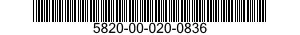 5820-00-020-0836  5820000200836 000200836