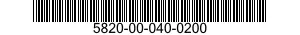 5820-00-040-0200  5820000400200 000400200