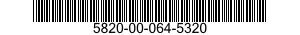 5820-00-064-5320  5820000645320 000645320