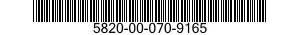 5820-00-070-9165  5820000709165 000709165