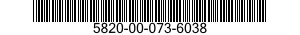 5820-00-073-6038  5820000736038 000736038