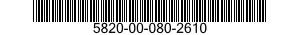 5820-00-080-2610  5820000802610 000802610