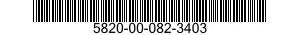 5820-00-082-3403  5820000823403 000823403