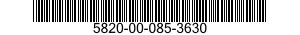 5820-00-085-3630  5820000853630 000853630