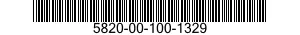 5820-00-100-1329  5820001001329 001001329
