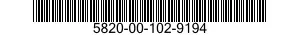 5820-00-102-9194  5820001029194 001029194