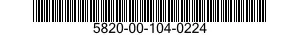 5820-00-104-0224  5820001040224 001040224