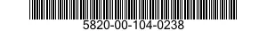 5820-00-104-0238  5820001040238 001040238
