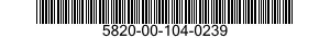 5820-00-104-0239  5820001040239 001040239