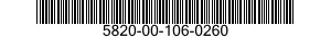 5820-00-106-0260  5820001060260 001060260