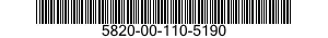 5820-00-110-5190  5820001105190 001105190