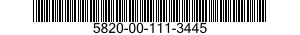 5820-00-111-3445  5820001113445 001113445